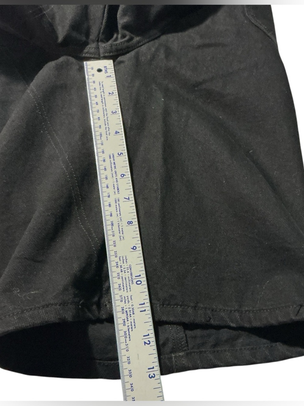 Vintage Marithe Francois Girbaud Men Black Denim Shorts - Picture 10 of 11